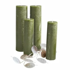 Kerzen|Kerzenhalter^LOBERON Kerze 4er Set Avinal grün