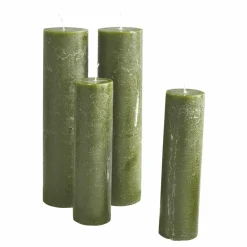 Kerzen|Kerzenhalter^LOBERON Kerze 4er Set Avinal grün
