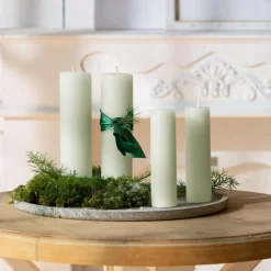 Kerzen|Kerzenhalter^LOBERON Kerze 4er Set Avinal salbei