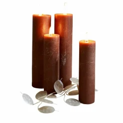 Kerzen|Kerzenhalter^LOBERON Kerze 4er Set Avinal rostrot