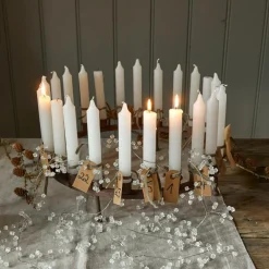 Kerzen|Kerzenhalter^LOBERON Kerze 12er Set Bauceau creme