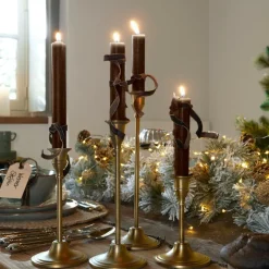 Kerzen|Kerzenhalter^LOBERON Kerze 12er Set Bauceau dunkelbraun