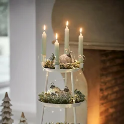 Kerzen|Kerzenhalter^LOBERON Kerze 12er Set Bauceau salbei