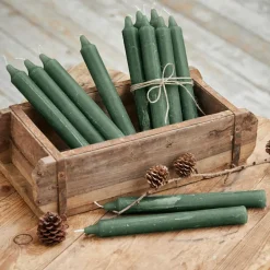 Kerzen|Kerzenhalter^LOBERON Kerze 12er Set Bauceau grün