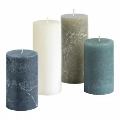 Kerzen|Kerzenhalter^LOBERON Kerze 4er Set Berekua bunt