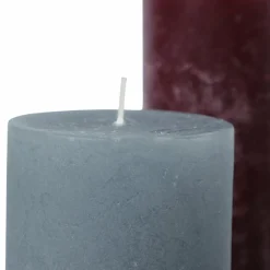 Kerzen|Kerzenhalter^LOBERON Kerze 4er Set Berekua grau/taupe/lila