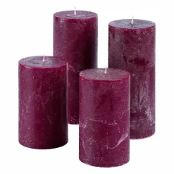 Kerzen|Kerzenhalter^LOBERON Kerze 4er Set Berekua lila