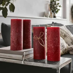 Kerzen|Kerzenhalter^LOBERON Kerze 4er Set Homel rot