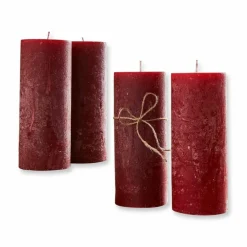 Kerzen|Kerzenhalter^LOBERON Kerze 4er Set Homel rot