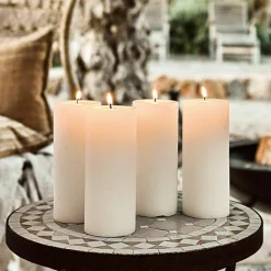 Kerzen|Kerzenhalter^LOBERON Kerze 4er Set Homel creme