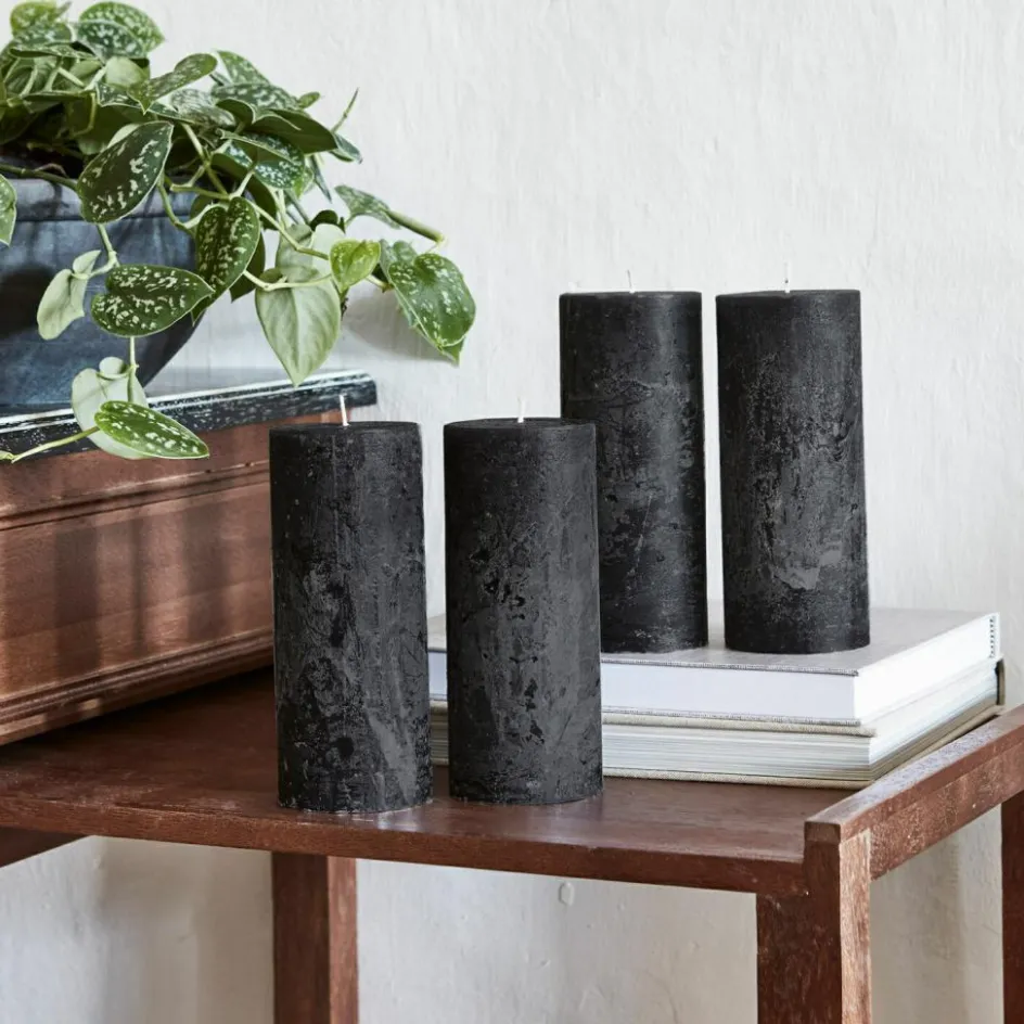 Kerzen|Kerzenhalter^LOBERON Kerze 4er Set Homel anthrazit