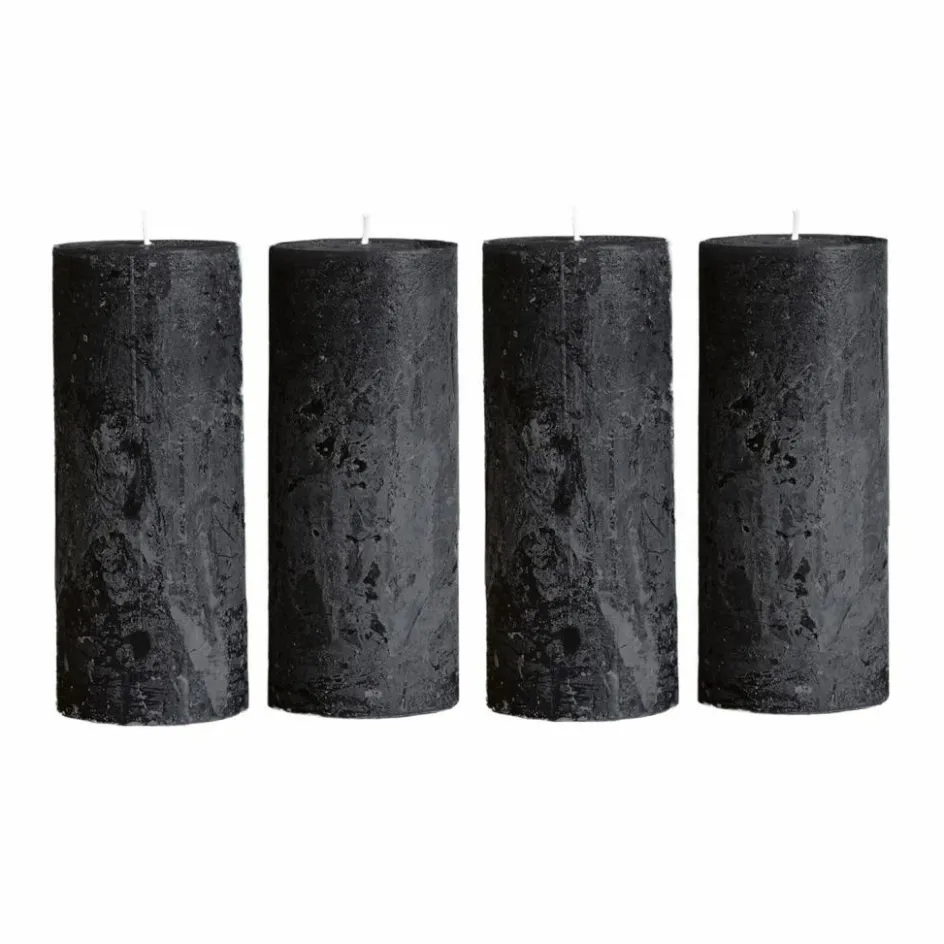 Kerzen|Kerzenhalter^LOBERON Kerze 4er Set Homel anthrazit