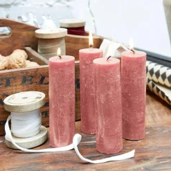 Kerzen|Kerzenhalter^LOBERON Kerze 4er Set Muriel rosa