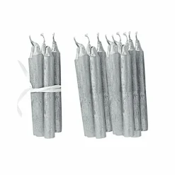 Kerzen|Kerzenhalter^LOBERON Kerze 20er Set Noufa silber