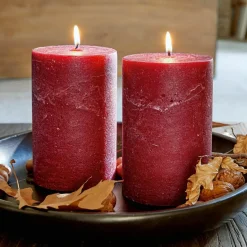 Kerzen|Kerzenhalter^LOBERON Kerze 2er Set Oviedo rot
