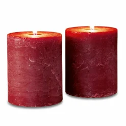 Kerzen|Kerzenhalter^LOBERON Kerze 2er Set Oviedo rot