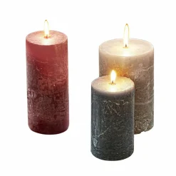 Kerzen|Kerzenhalter^LOBERON Kerze 3er Set Pretin bunt