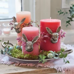 Kerzen|Kerzenhalter^LOBERON Kerze 3er Set Pretin rosa