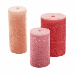 Kerzen|Kerzenhalter^LOBERON Kerze 3er Set Pretin rosa