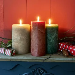 Kerzen|Kerzenhalter^LOBERON Kerze 3er Set Salis bunt