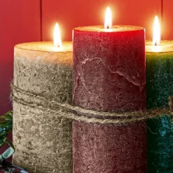 Kerzen|Kerzenhalter^LOBERON Kerze 3er Set Salis bunt