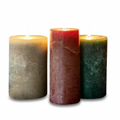 Kerzen|Kerzenhalter^LOBERON Kerze 3er Set Salis bunt