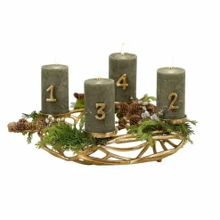 Kerzenständer|Adventskranz^LOBERON Kerzenkranz Coldfield gold