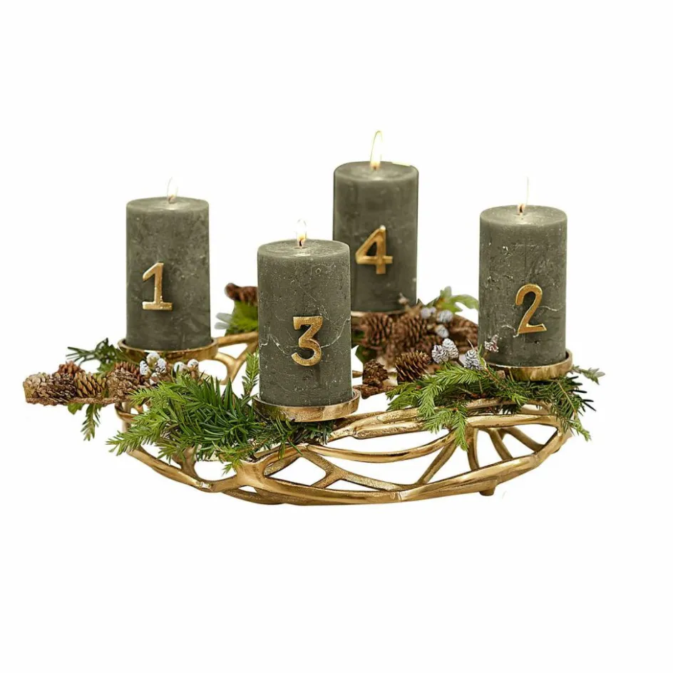 Kerzenständer|Adventskranz^LOBERON Kerzenkranz Coldfield gold