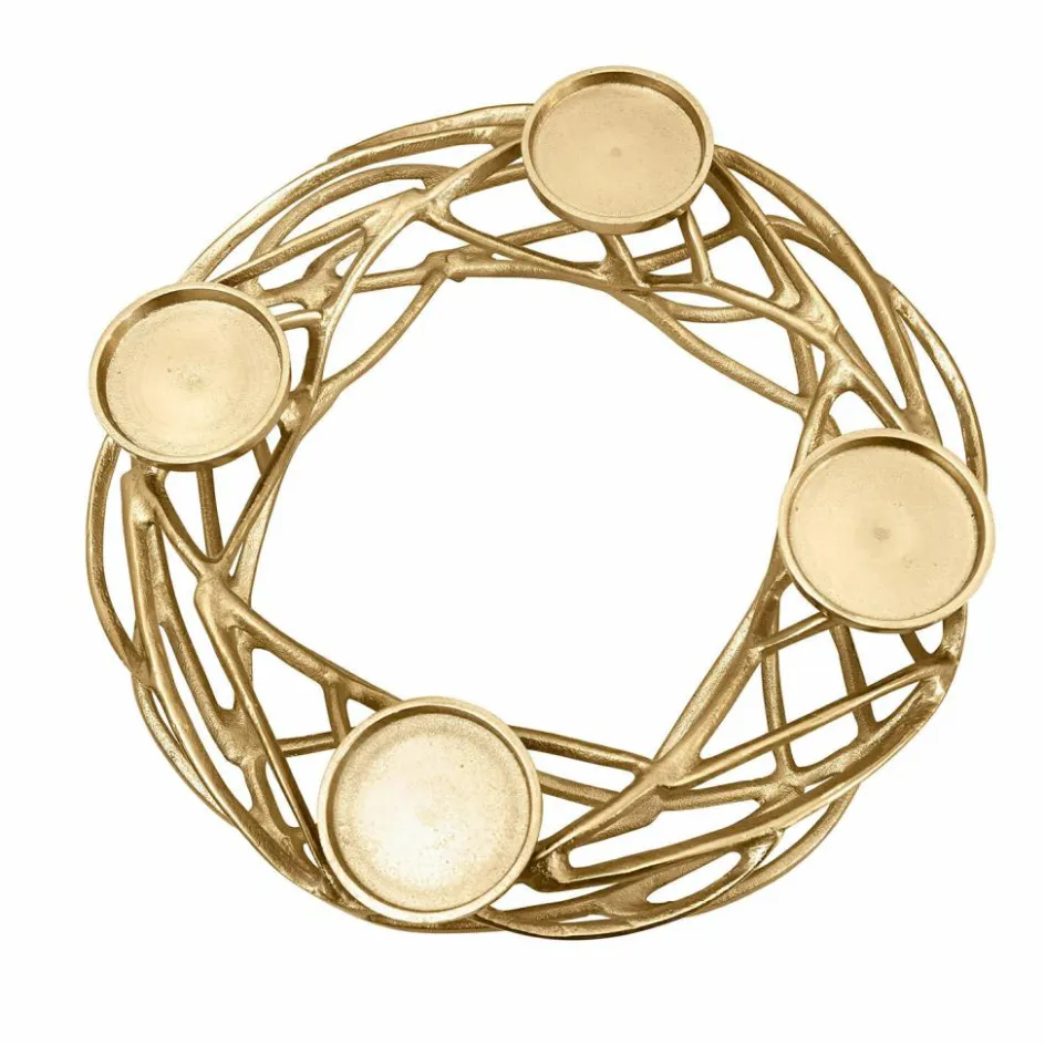 Kerzenständer|Adventskranz^LOBERON Kerzenkranz Coldfield gold