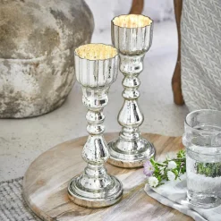 Kerzenständer|Kerzenhalter^LOBERON Kerzenständer 2er Set Velanor