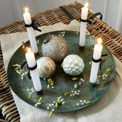 Adventskranz|Weihnachtstischdeko^LOBERON Kerzentablett Valenzas