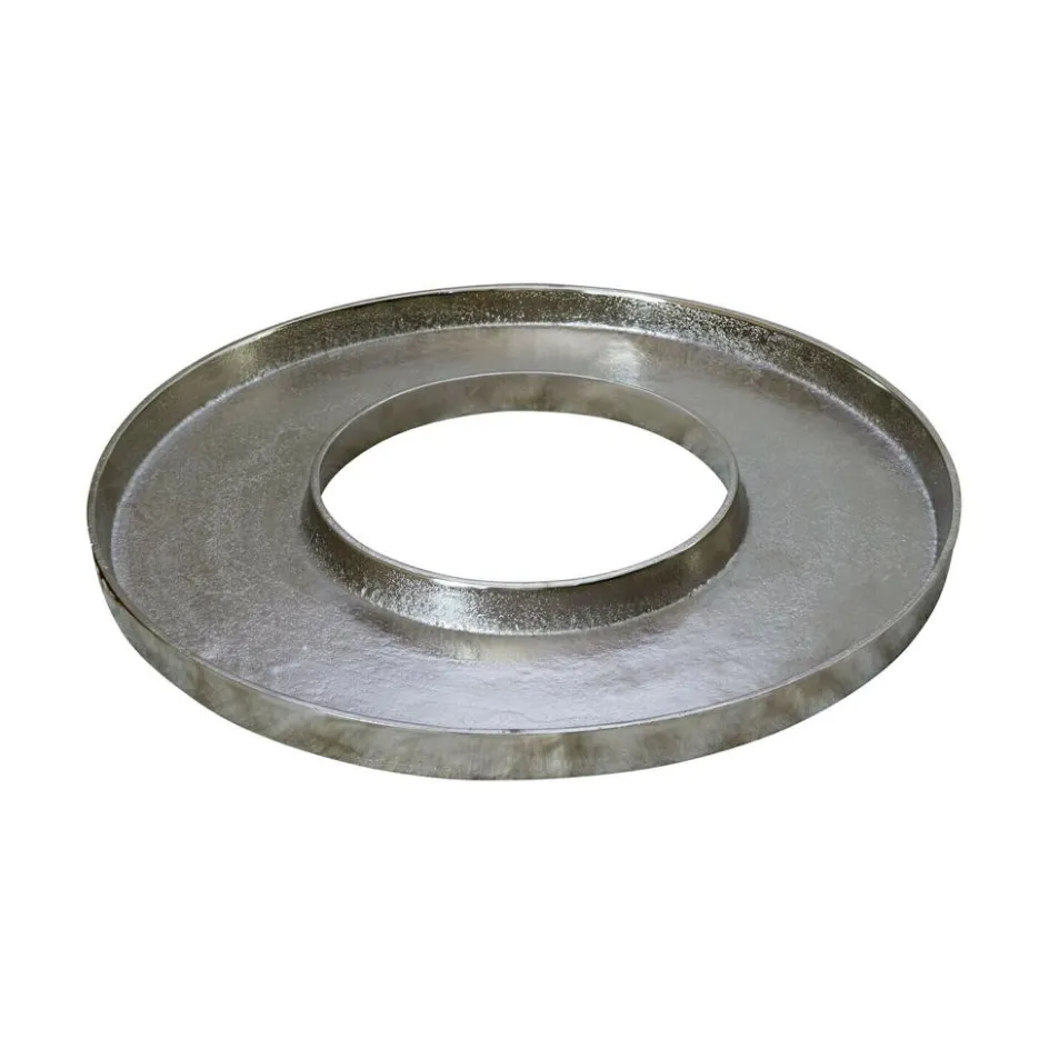 Weihnachtstischdeko|Windlichter, Kerzenständer & Laternen^LOBERON Kerzentablett Velarosas silber