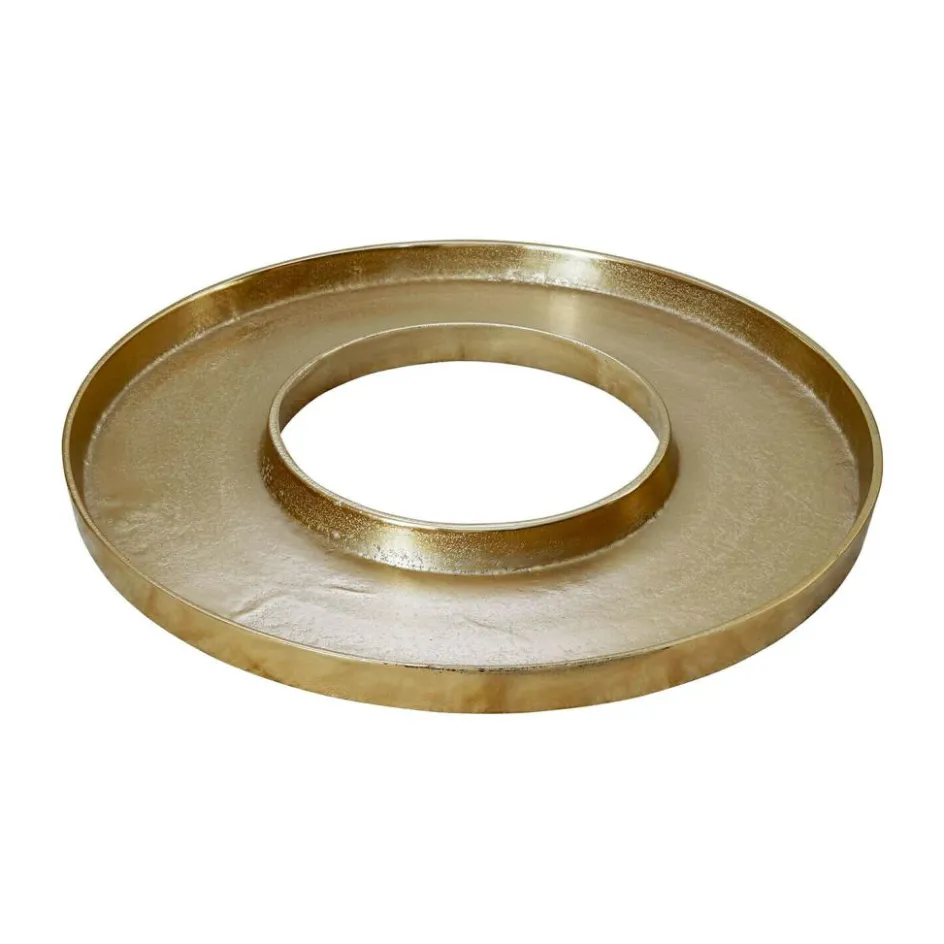 Weihnachtstischdeko|Windlichter, Kerzenständer & Laternen^LOBERON Kerzentablett Velarosas gold