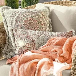 LOBERON Outdoor-Textilien-Kissenhülle 2er Set Margret