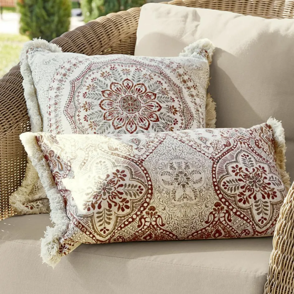 LOBERON Outdoor-Textilien-Kissenhülle 2er Set Margret