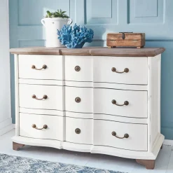 Kommoden|Kommoden^LOBERON Kommode Aiguillon creme/braun