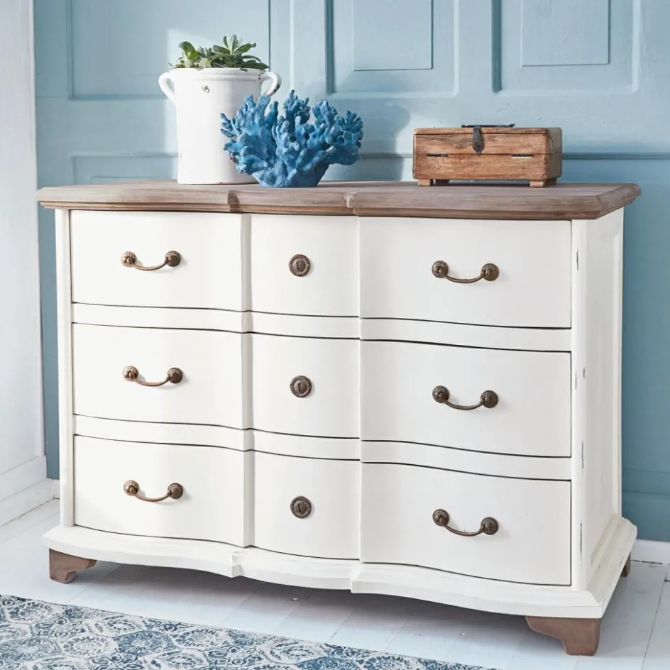 Kommoden|Kommoden^LOBERON Kommode Aiguillon creme/braun