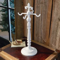 Adventskranz^LOBERON Kranzständer Antwan antikweiß