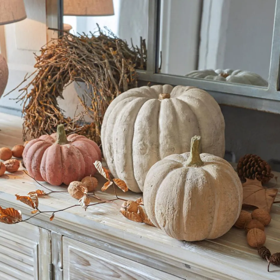 Dekoobjekte|Dekoration^LOBERON Kürbis 3er Set Pumpkin bunt