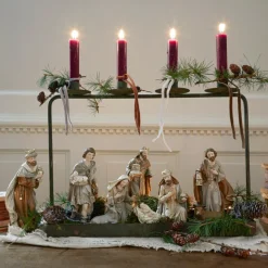 Weihnachtsfiguren^LOBERON Krippenfiguren 9er Set Caprinas