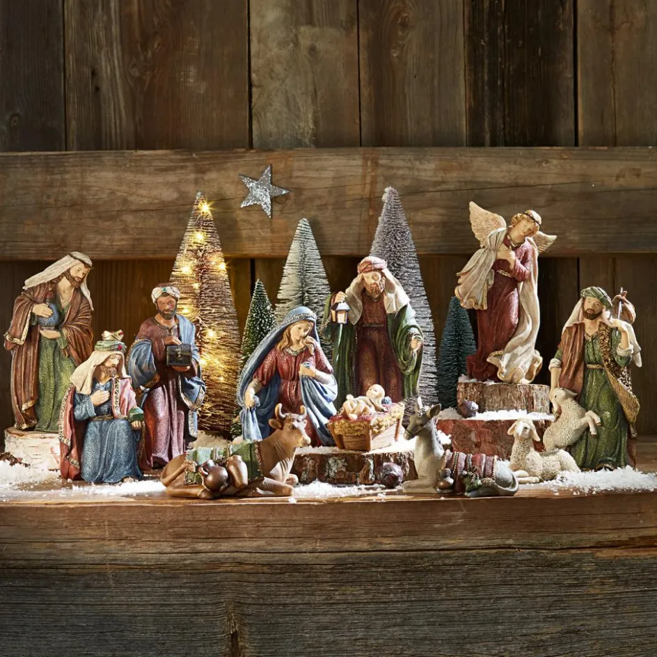 Weihnachtskrippen|Weihnachtsfiguren^LOBERON Krippenfiguren 11er Set Christi