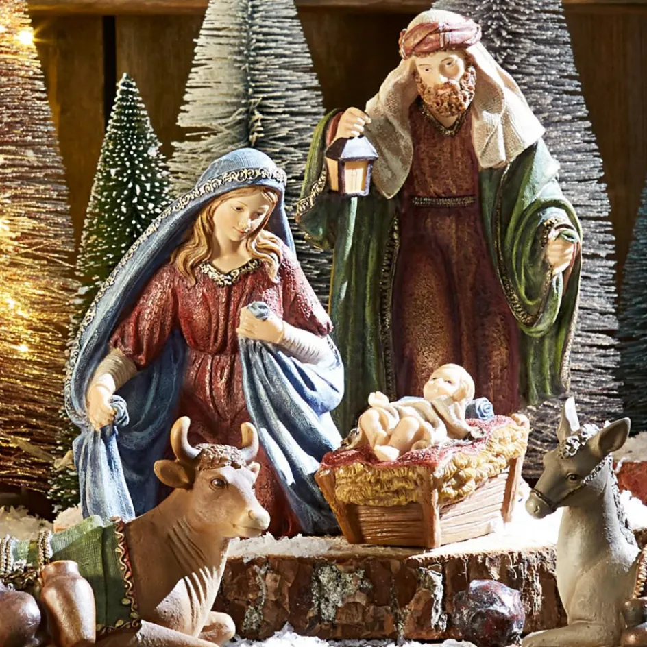 Weihnachtskrippen|Weihnachtsfiguren^LOBERON Krippenfiguren 11er Set Christi