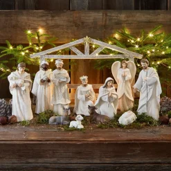 Weihnachtskrippen|Weihnachtsfiguren^LOBERON Krippenfiguren 12er Set Santo