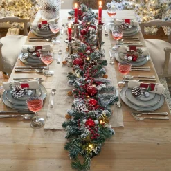 Beleuchtete Weihnachtsdeko^LOBERON LED-Girlande Monetry grün/weiß