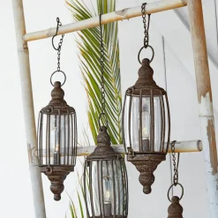 Led-Laternen|Led-Laternen^LOBERON LED-Hängelaterne 2er Set Flavin