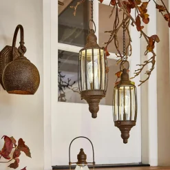 Led-Laternen|Led-Laternen^LOBERON LED-Hängelaterne 2er Set Flavin