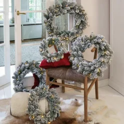 Kränze|Adventskranz^LOBERON LED-Kranz 5er Set Ellaria