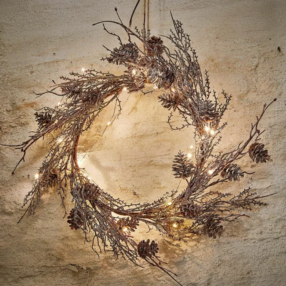 Lichtobjekte|Beleuchtete Weihnachtsdeko^LOBERON LED-Kranz Lorvaya