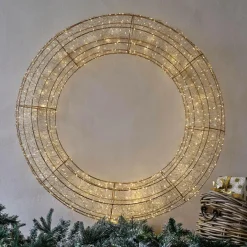 Lichtobjekte|Beleuchtete Weihnachtsdeko^LOBERON LED-Kranz Raviyah