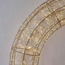 Lichtobjekte|Beleuchtete Weihnachtsdeko^LOBERON LED-Kranz Raviyah